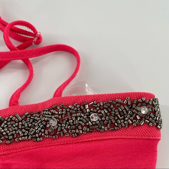 Socialite beaded top Nwt size Xl pink - Picture 6 of 8